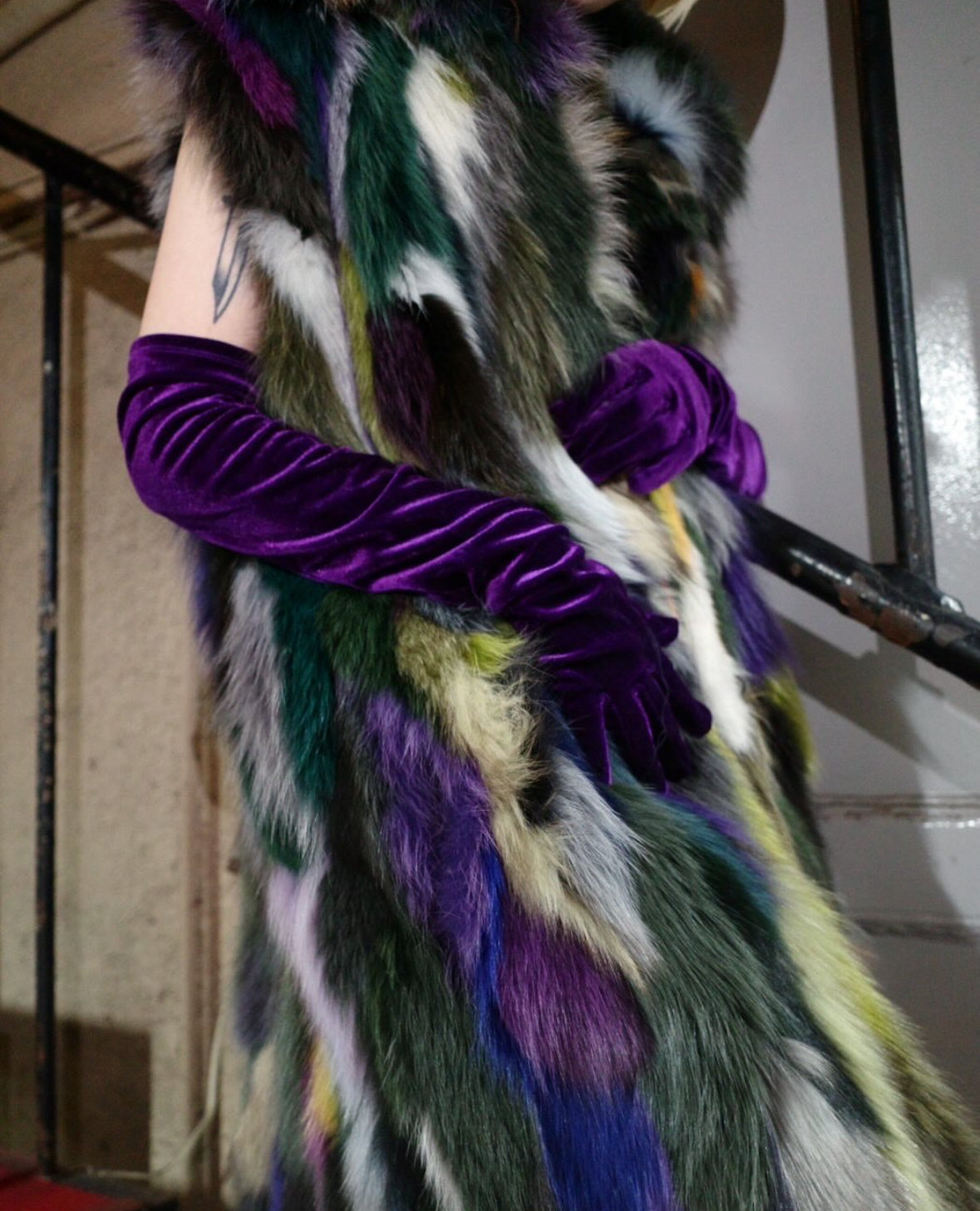 【ASATO】REAL FOX FUR LONG VEST