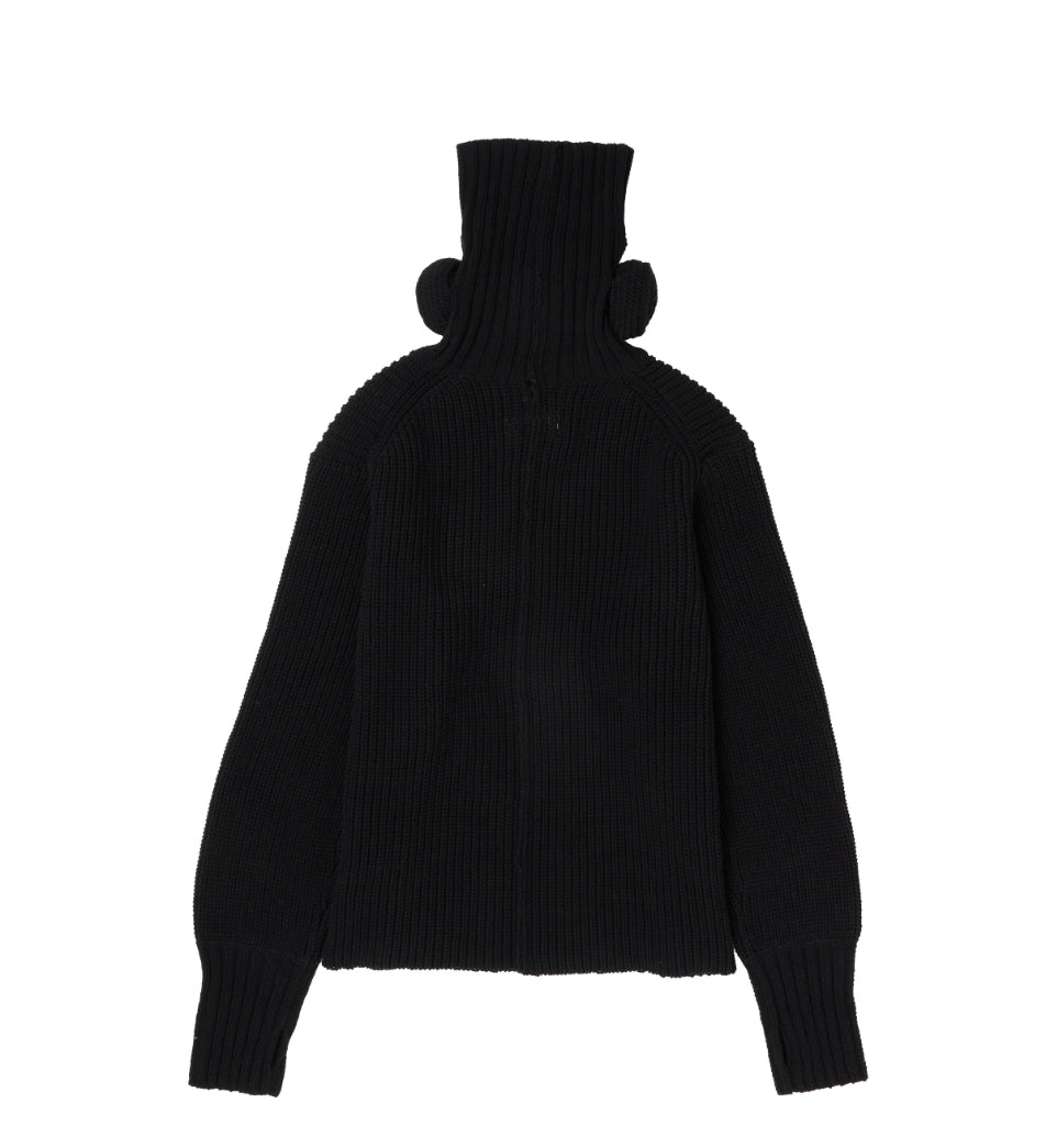 【doublet 26AW,】 GAS MASK TURTLENECK KNIT BLACK