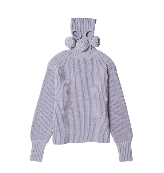【doublet 26AW,】 GAS MASK TURTLENECK KNIT BLUE