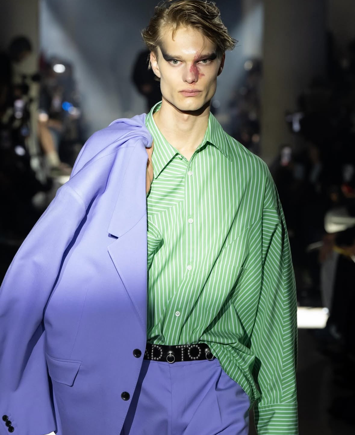【doublet 25AW,】          DISTORTED CUTTING SHIRT