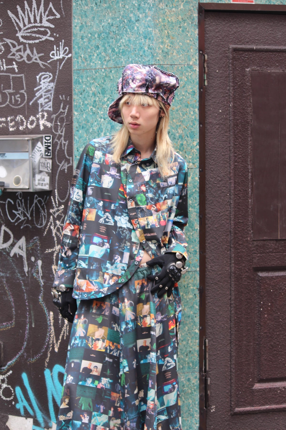 【ANREALAGE 26AW,】GITS SCENE MONTAGE FLARE SKIRT