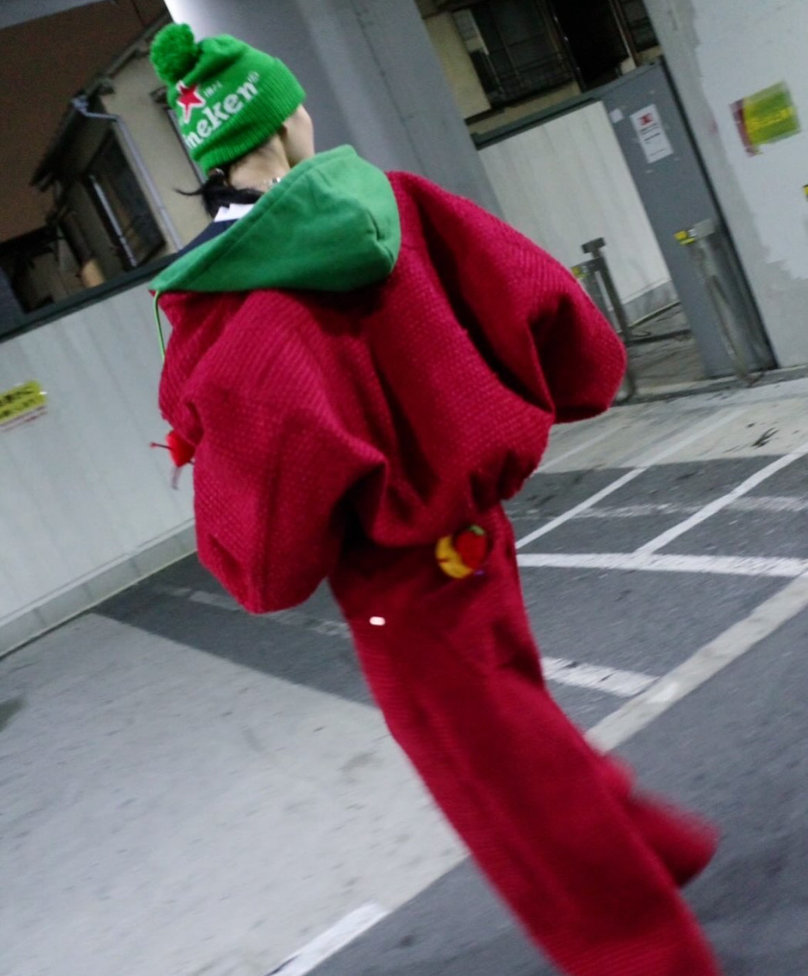 【doublet 26SS,】
FLOATING WAIST STRAWBERRY TRUCKER JACKET & FLOATING WAIST STRAWBERRY TROUSER