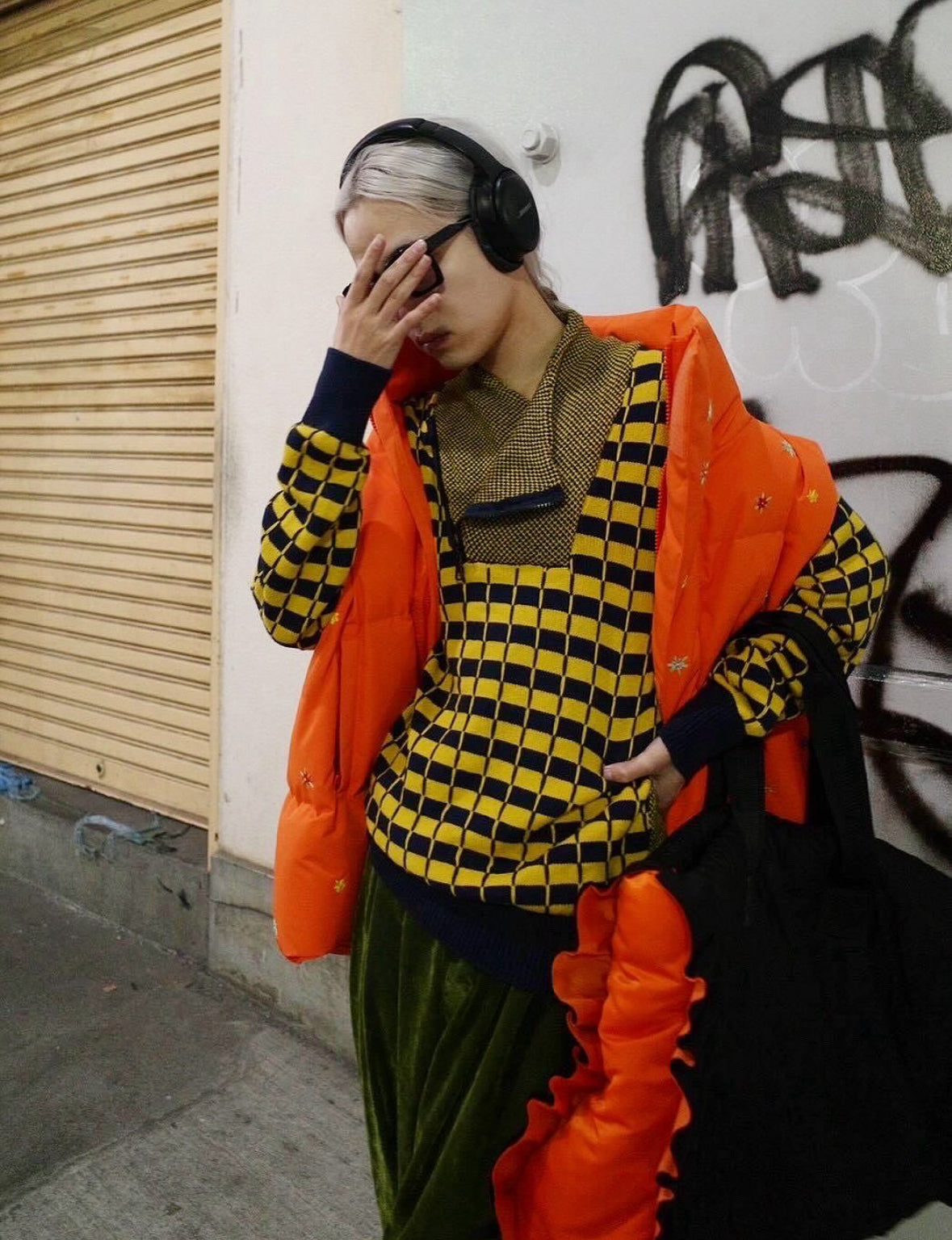 【TENDER PERSON 25AW,】HAND GARDEN EMBROIDERY DOWN VEST