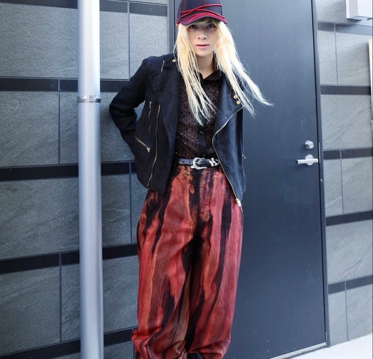 MIKAGE SHIN × HIGAN Exclusive Red lace Up Cap