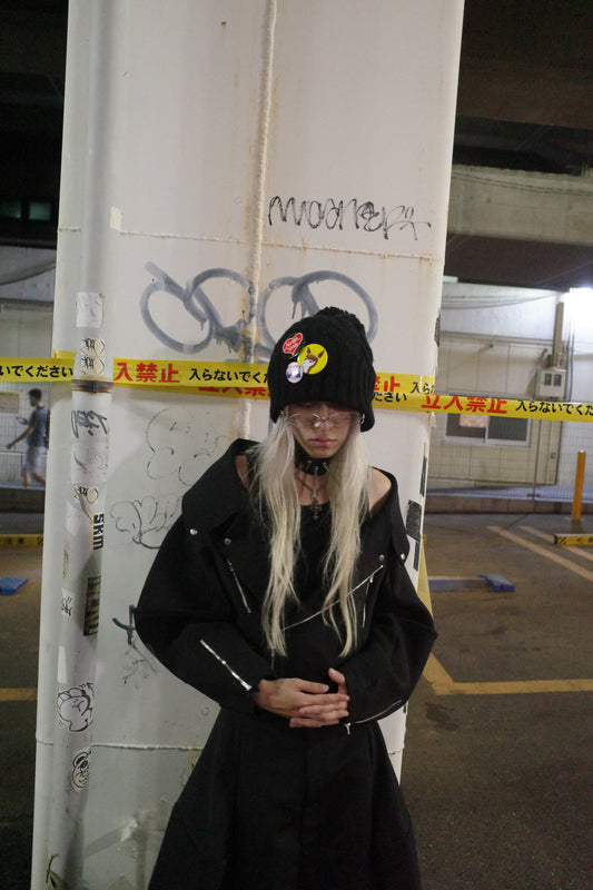 【divka 25aw,】Bonotto SCUBA Double Cloth Riders Jacket