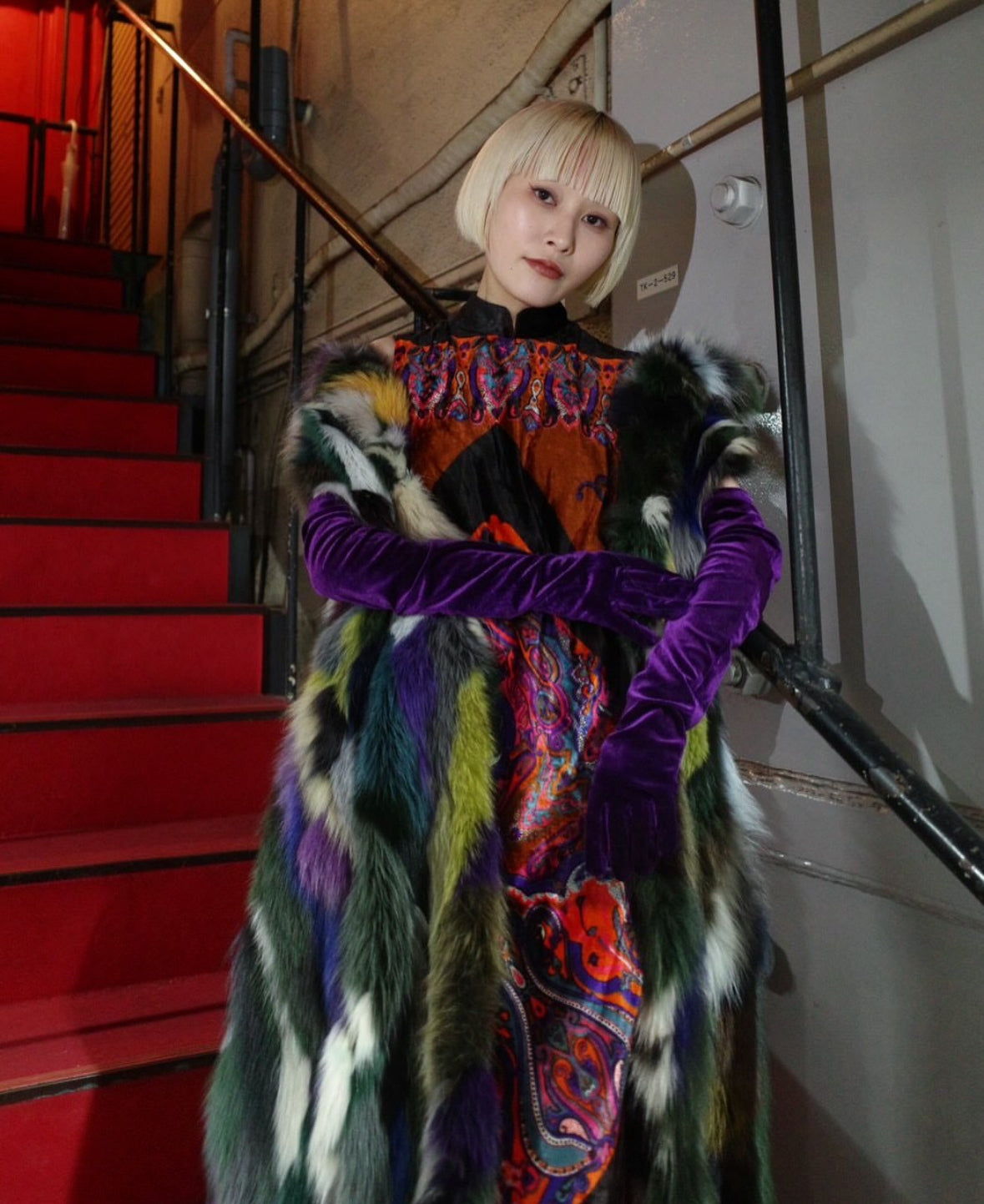 【ASATO】REAL FOX FUR LONG VEST