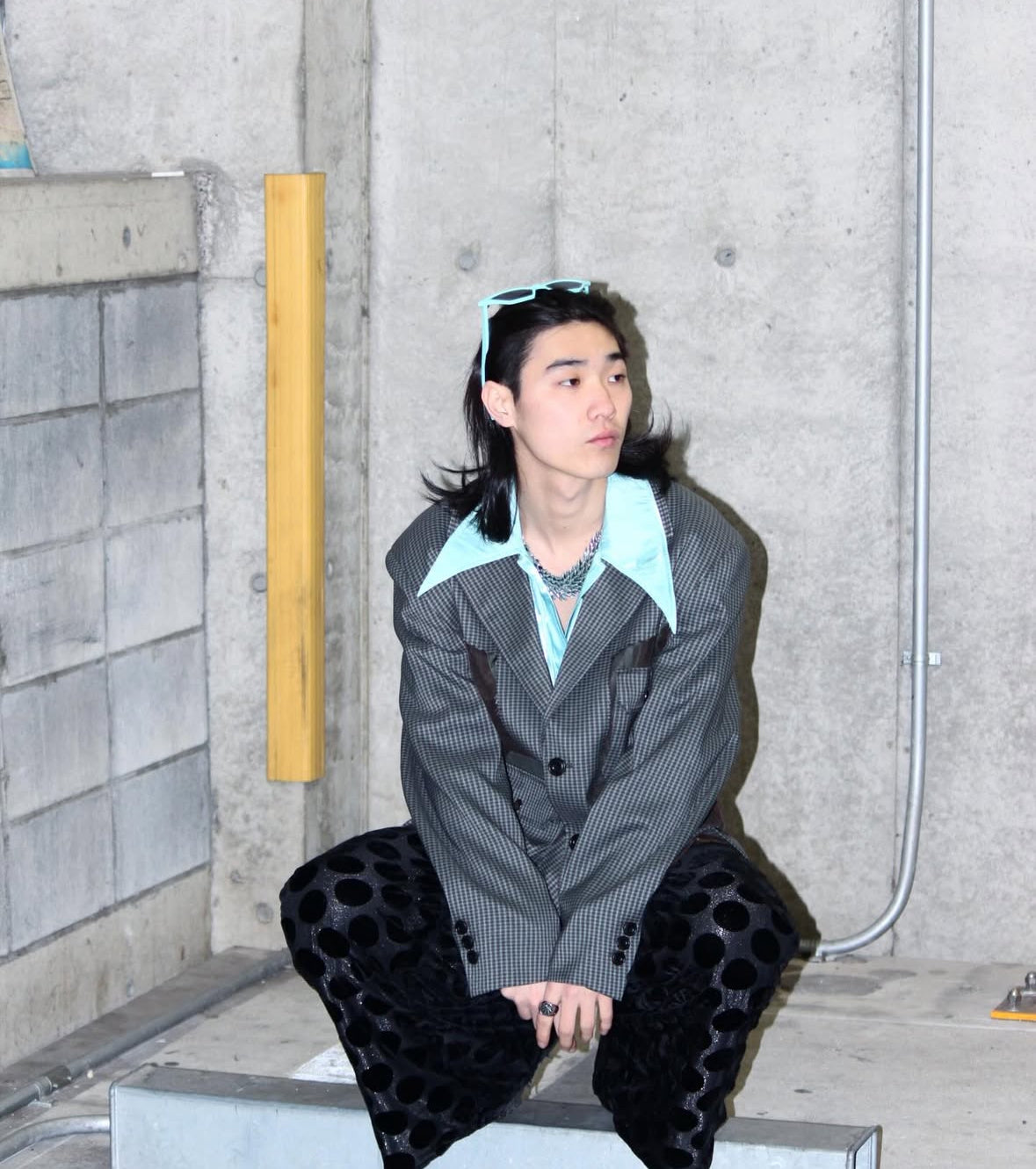 【Andersson Bell 26SS】 MULTI POCKET SHEER TAILORED JACKET