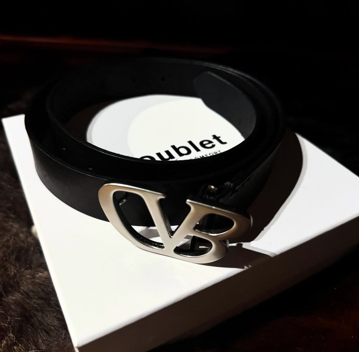 【doublet 26AW,】"DB”HOOK BUCKLE BELT