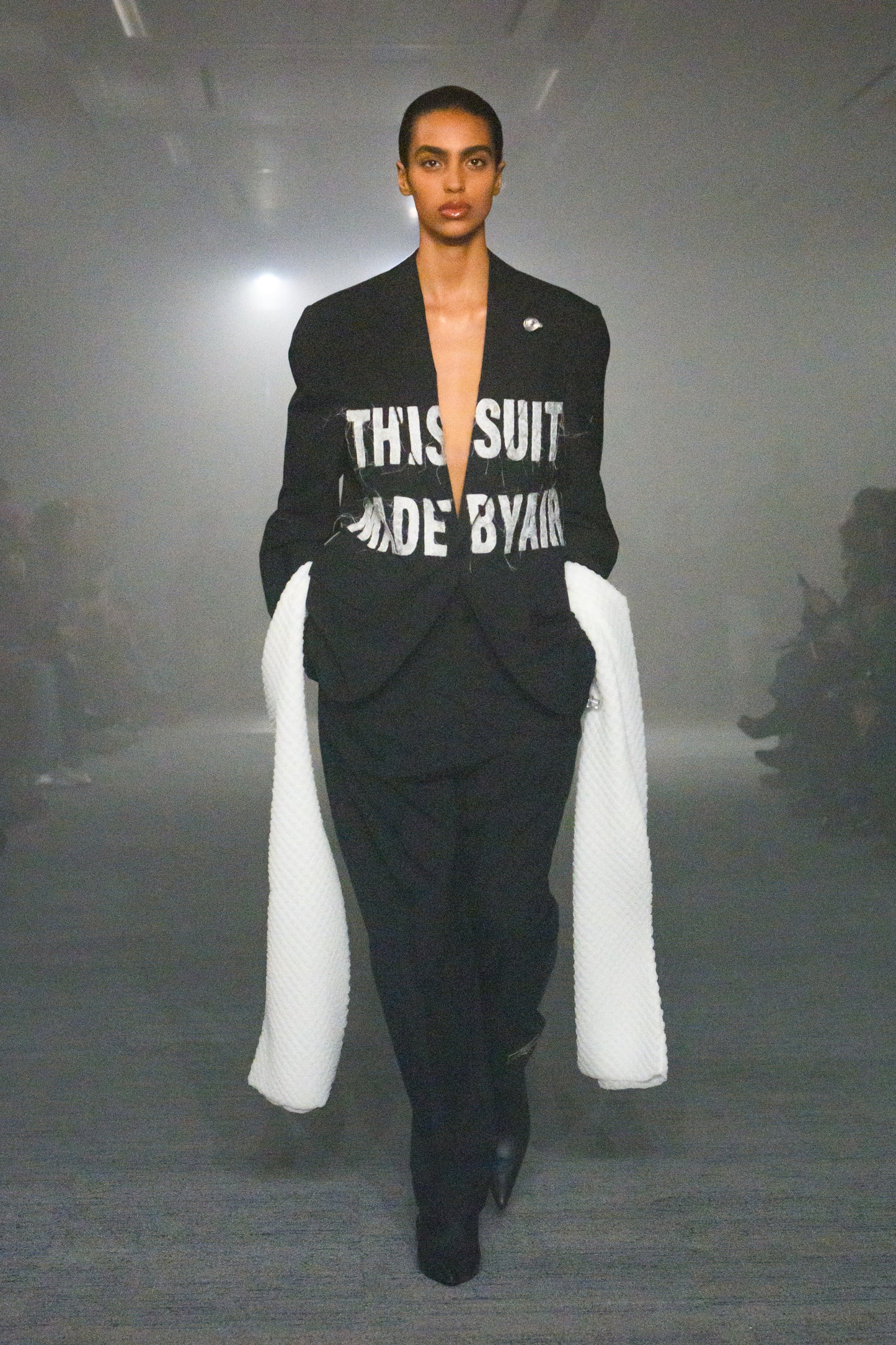 【doublet 26AW,】 AIR YARN EMBROIDERY TAILORED JACKET