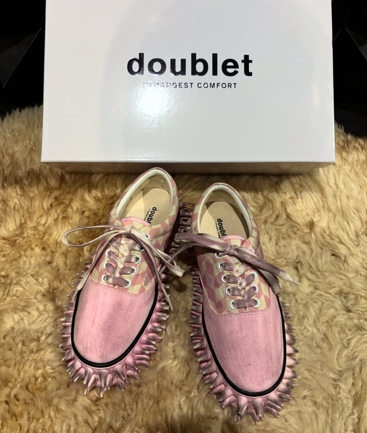 doublet 26SS,】DIRTY SPIKE CANVAS SNEAKER – 彼岸
