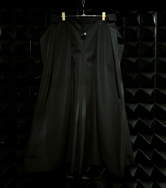 【SEIVSON  25AW,】Wide Silhouette Design Pants/Black