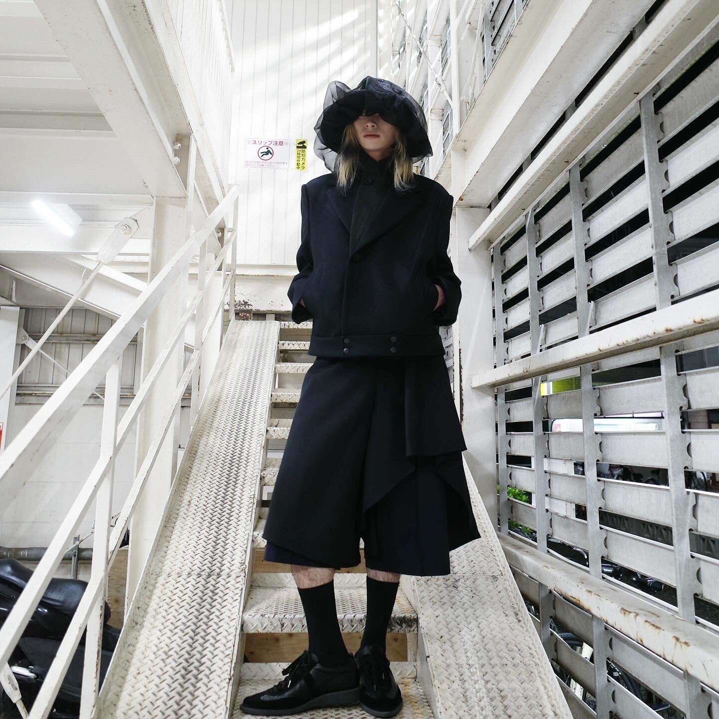 【FACETASM 25AW,】Layered Frill Pants/Black