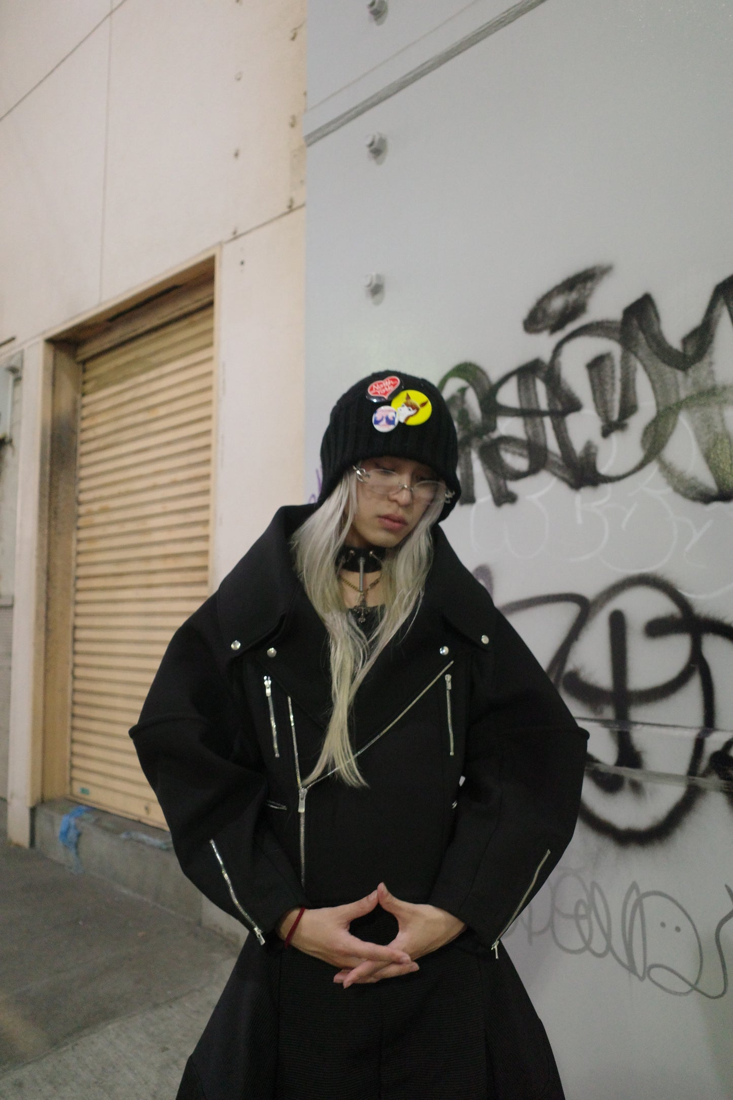 【divka 25aw,】Bonotto SCUBA Double Cloth Riders Jacket