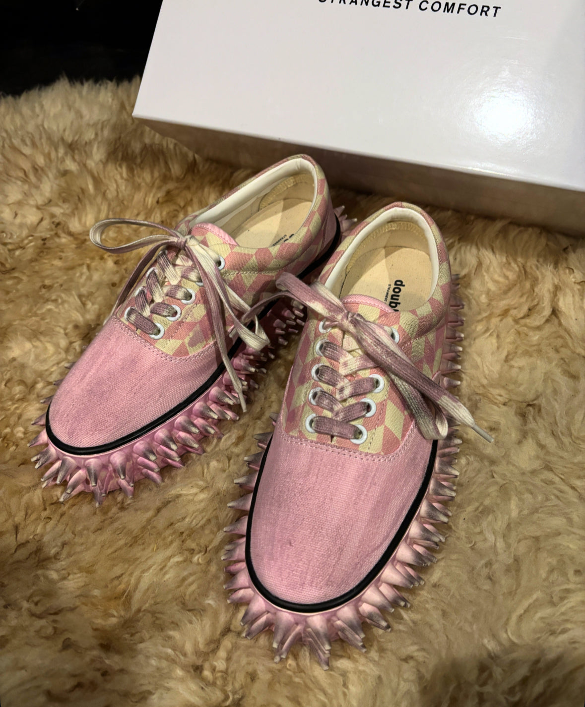 【doublet 26SS,】DIRTY SPIKE CANVAS SNEAKER