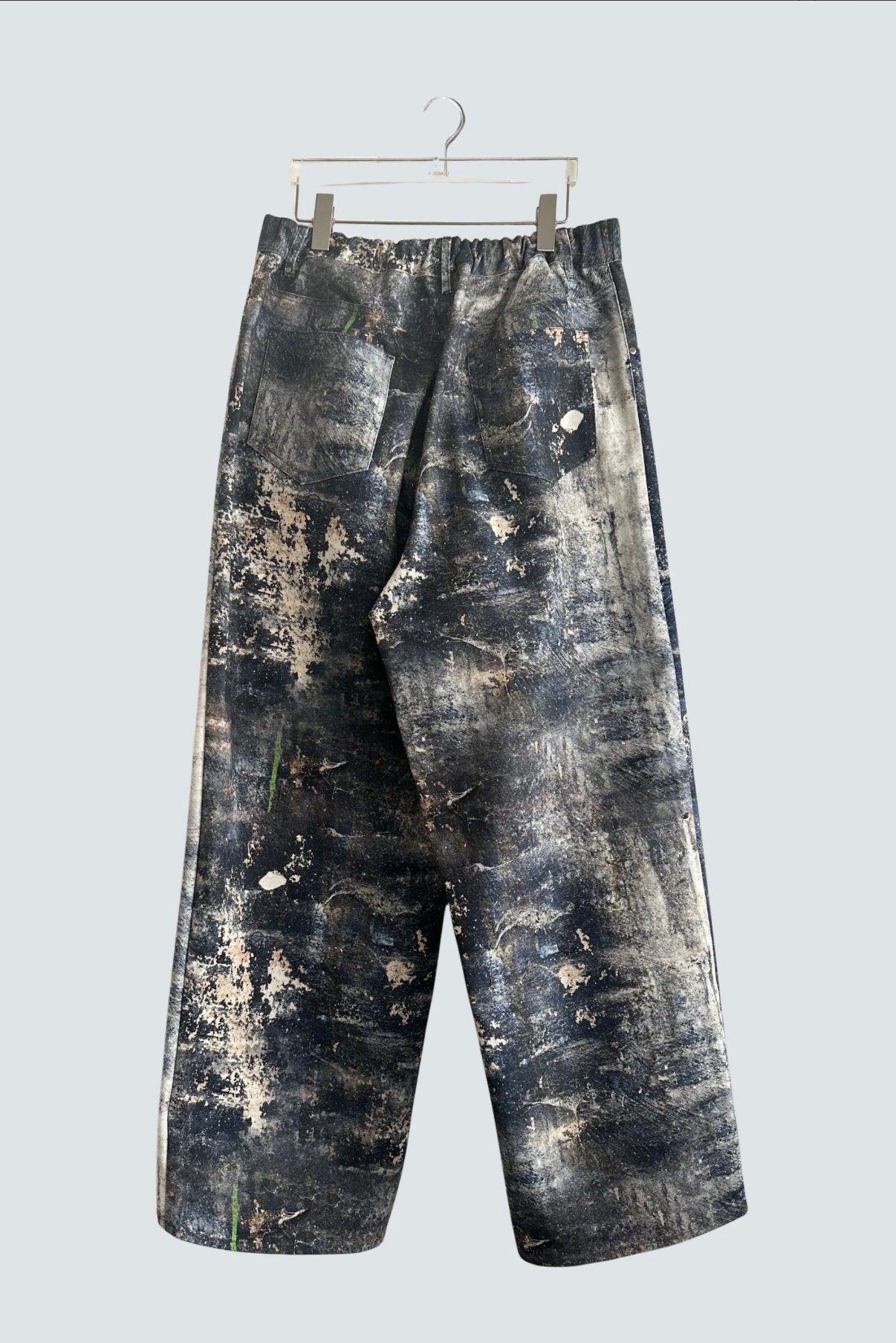 【MIKAGE SHIN 26aw,】Urban Rusts Sabi Denim Pants (Navy,Green)