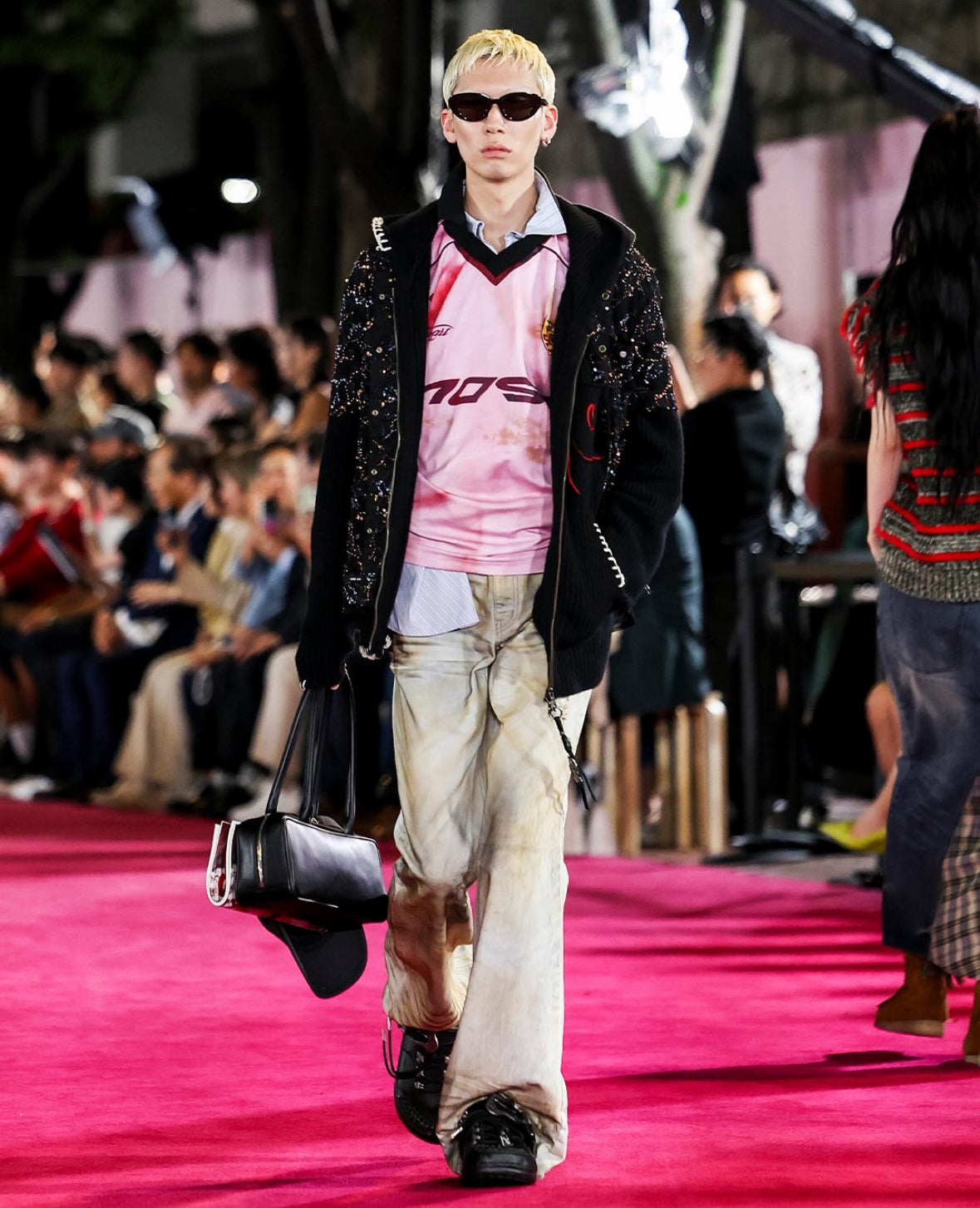 【Andersson Bell 26SS,】SPRAY BOOTSCUT JEANS