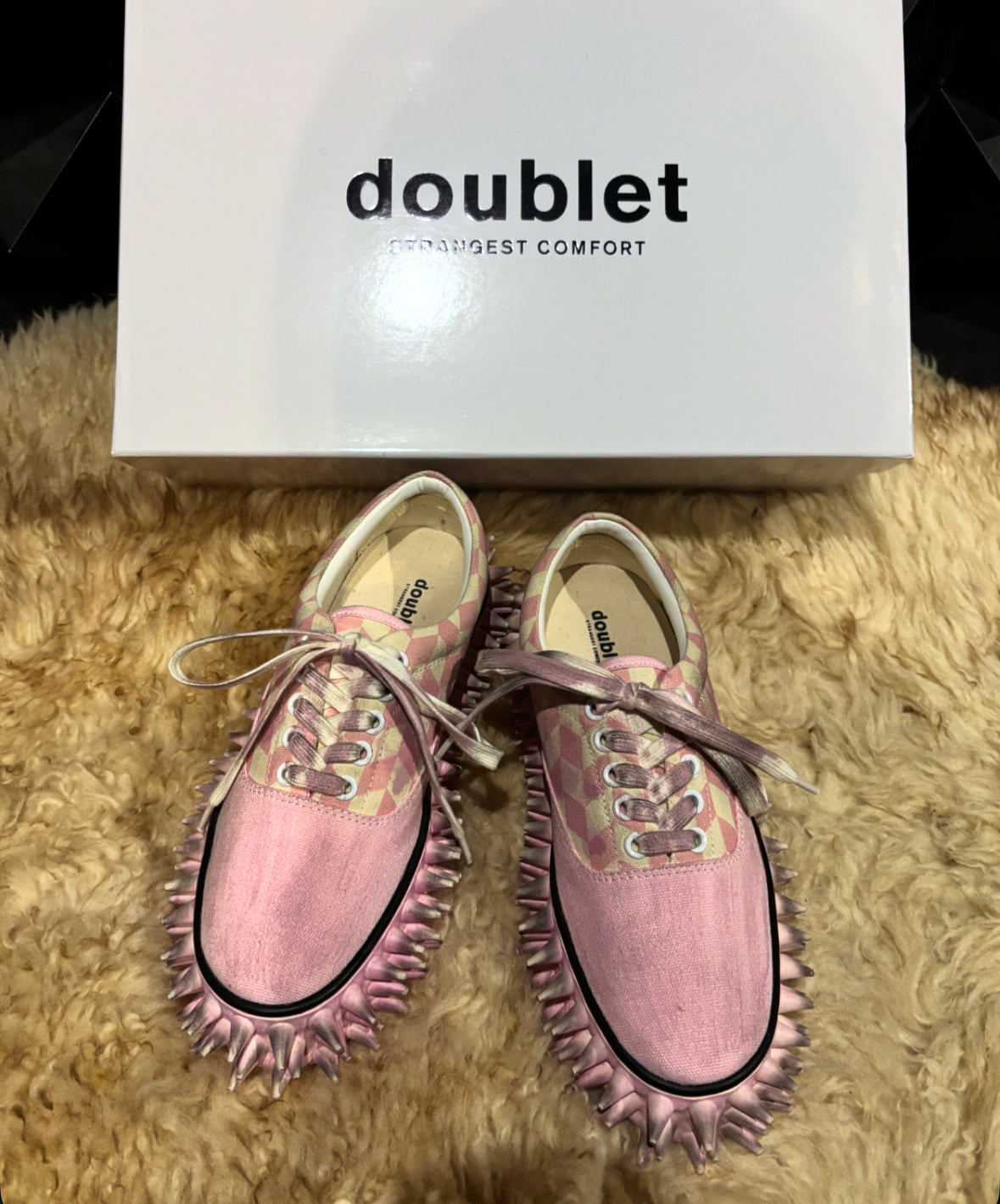 doublet 26SS,】DIRTY SPIKE CANVAS SNEAKER – 彼岸