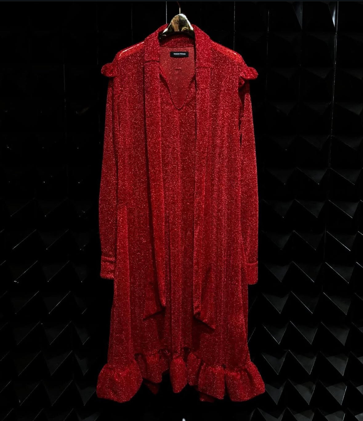 【TENDER PERSON 25AW,】 GLITTERN DRESS / RED