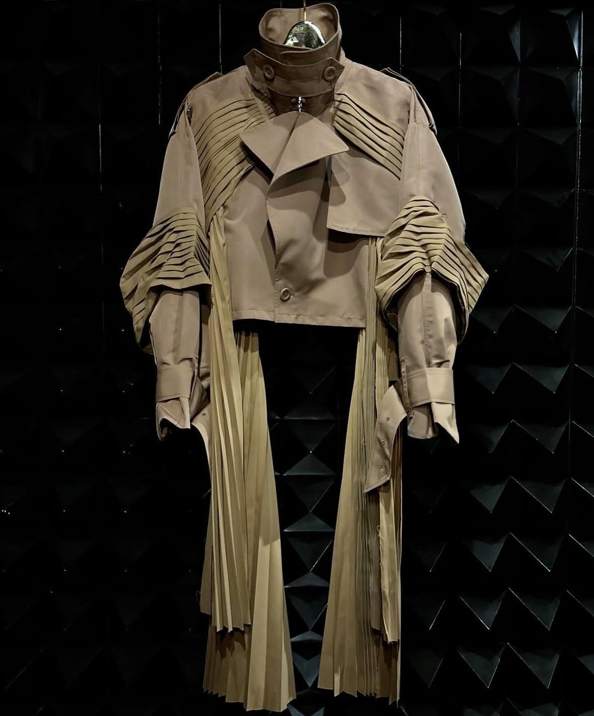 【SEIVSON  25AW,】"X" Short Trench Coat/Beige