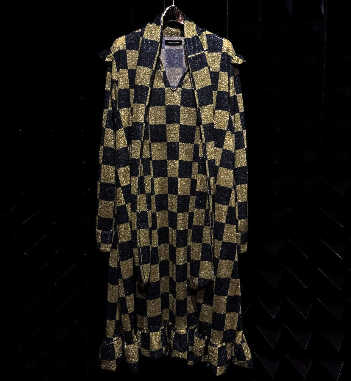 【TENDER PERSON 25AW,】GLITTERN DRESS / YELLOW CHECK
