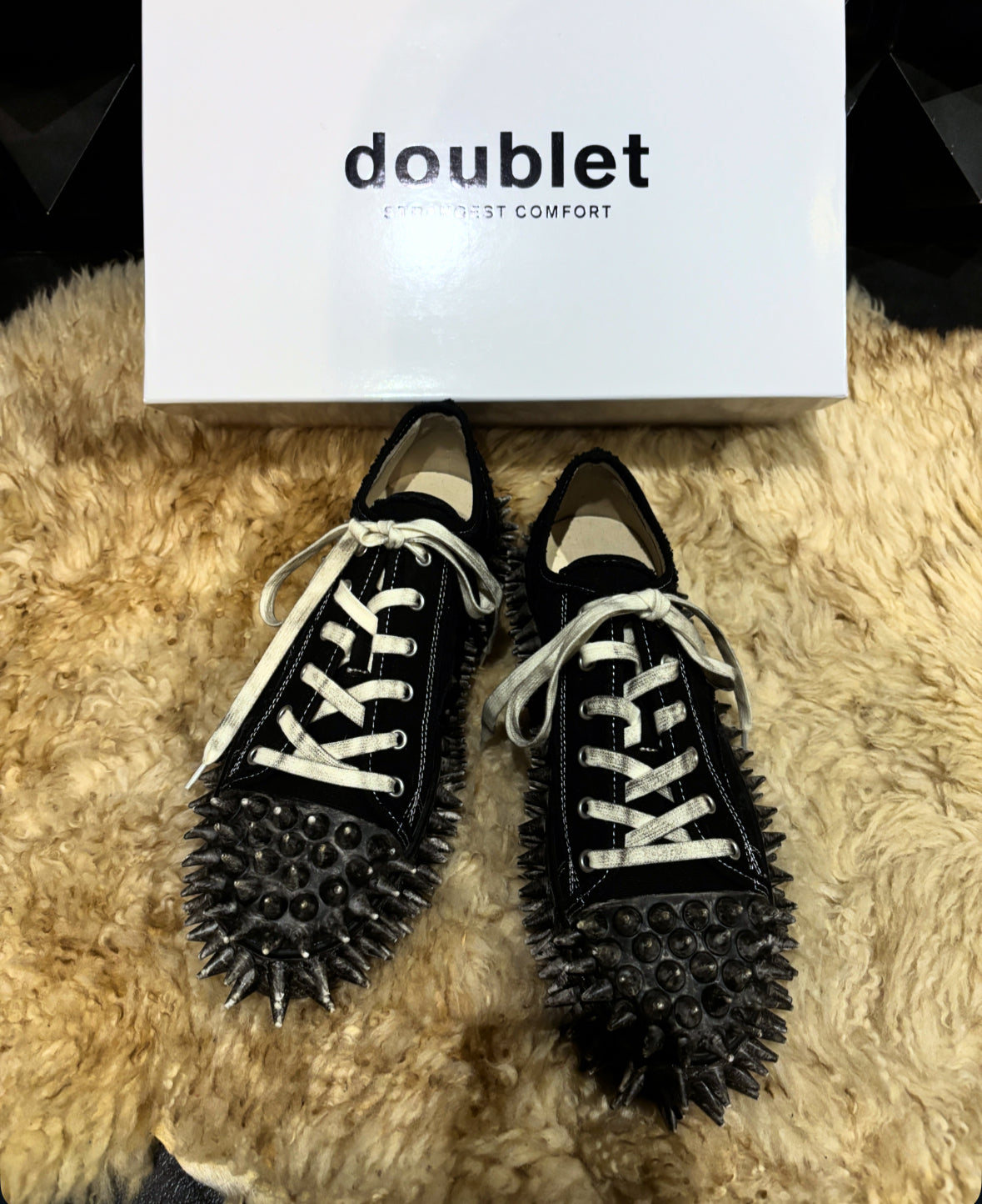 doublet 26SS,】DIRTY SPIKE TOE CAP SNEAKER – 彼岸