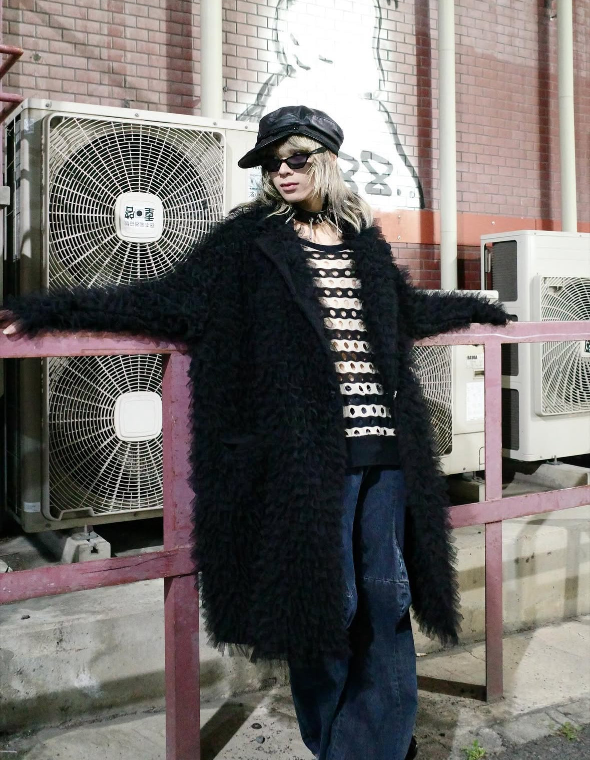 【el conductorH 25AW,】FRILL DOUBLE BREASTED COAT