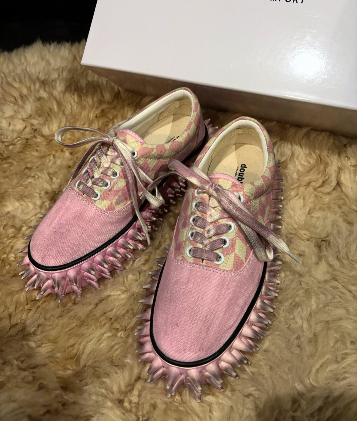 【doublet 26SS,】DIRTY SPIKE CANVAS SNEAKER