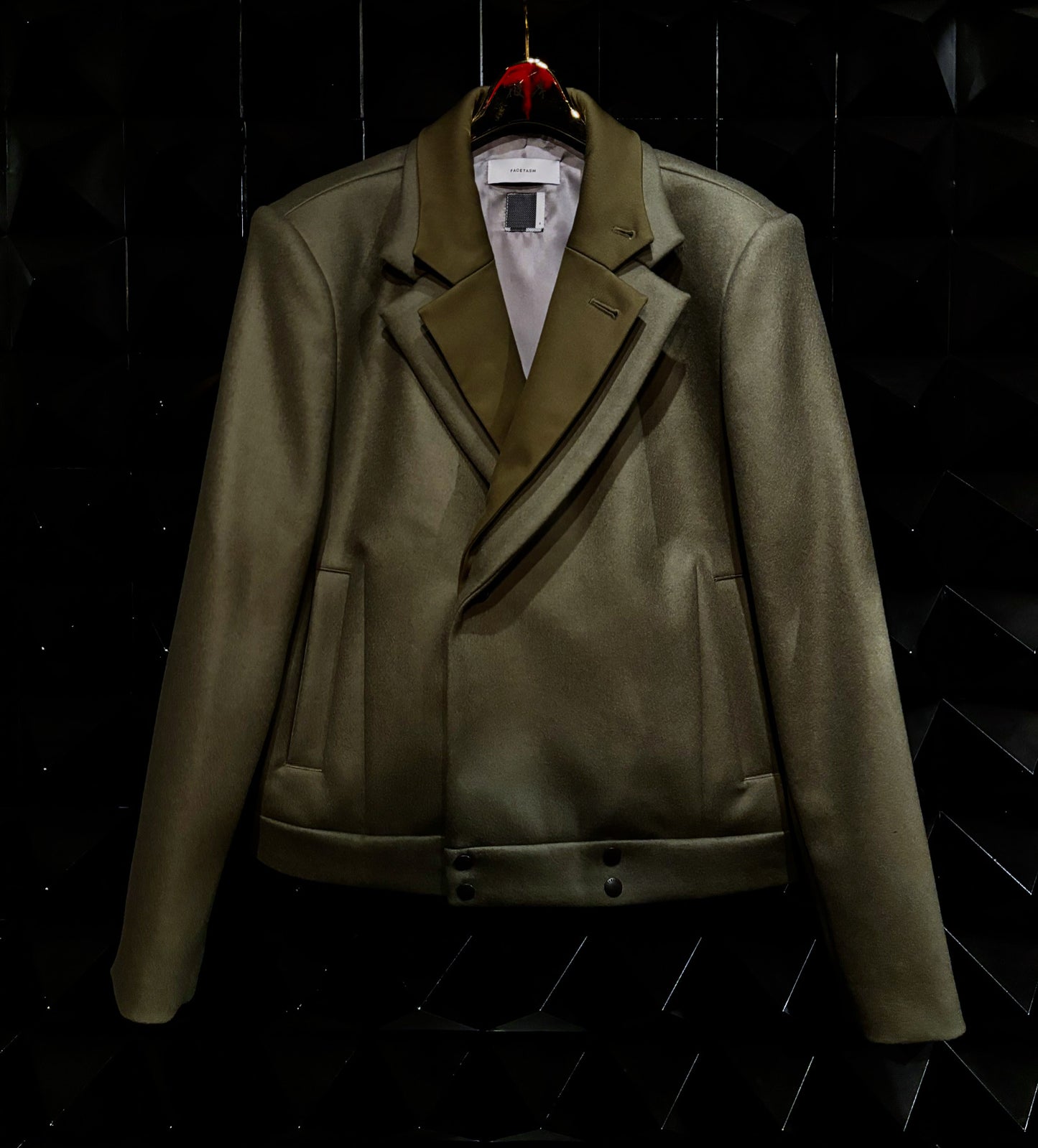 【FACETASM 25AW,】DOUBLE LAYERED WORSTED JACKET/Khaki