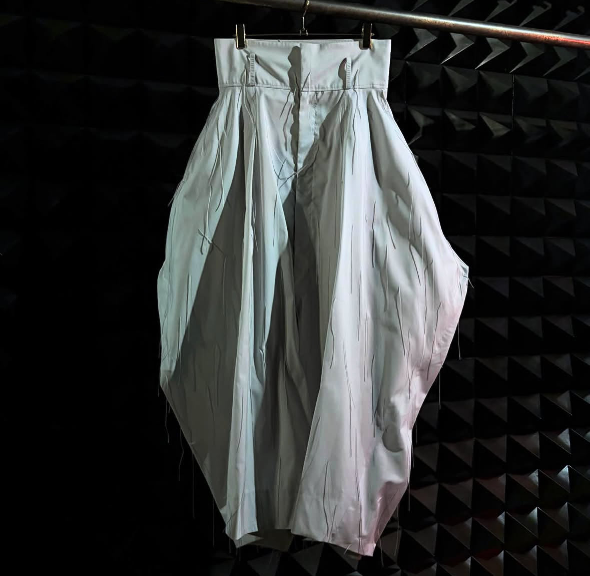 【divka 26SS,】Whisper Flow Cut Jacquard Volume Pants