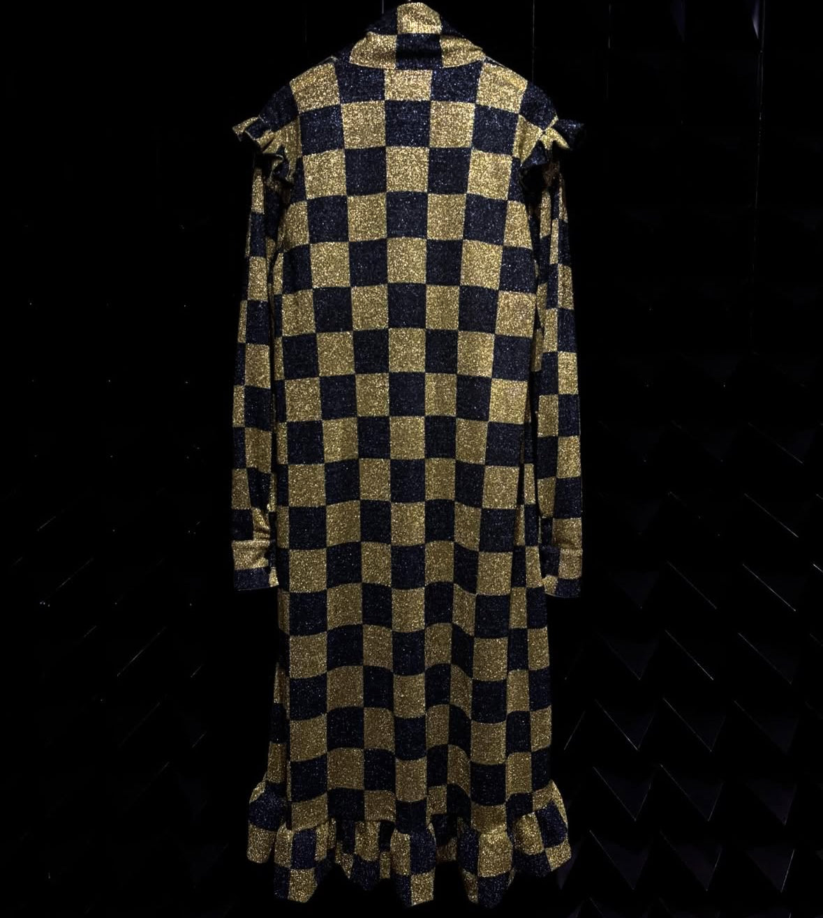 【TENDER PERSON 25AW,】GLITTERN DRESS / YELLOW CHECK