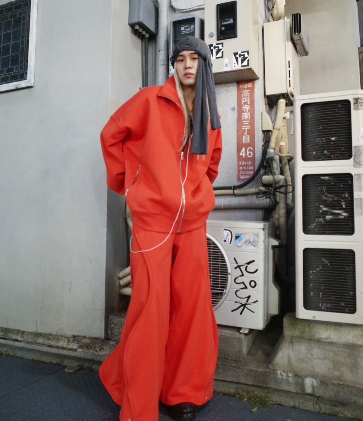 【seivson 26SS,】Laser-Cut Structured Jacket 	& Laser-Cut Structured Pants Pants