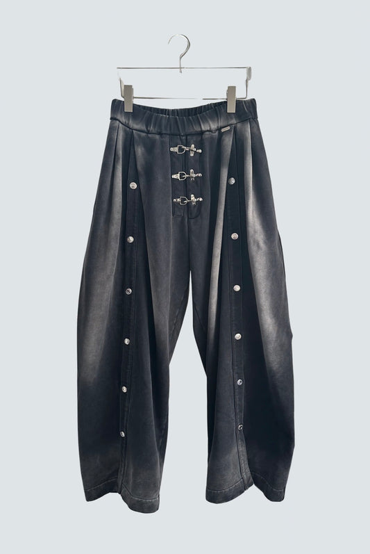 【MIKAGE SHIN 26aw,】Silver Buckle Sweatpants