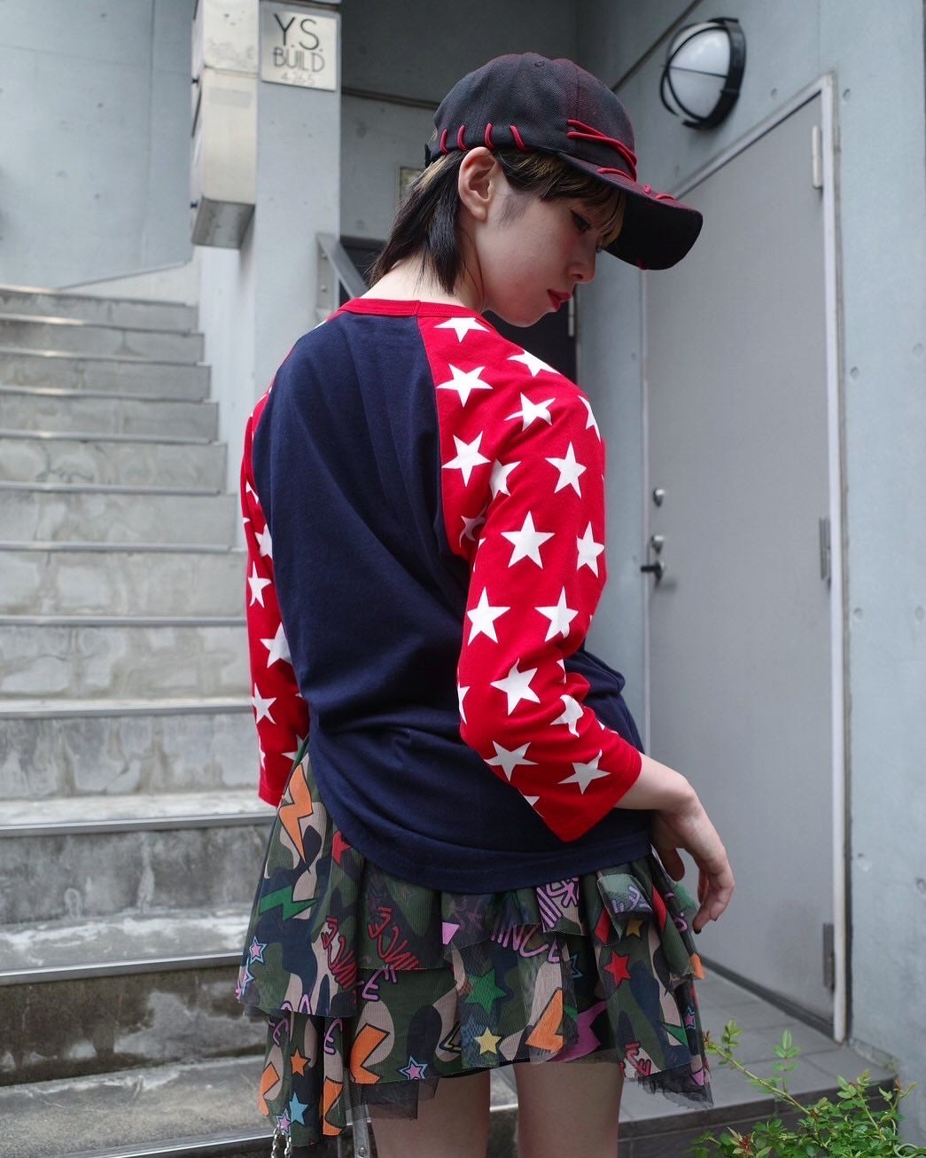 MIKAGE SHIN × HIGAN Exclusive Red lace Up Cap