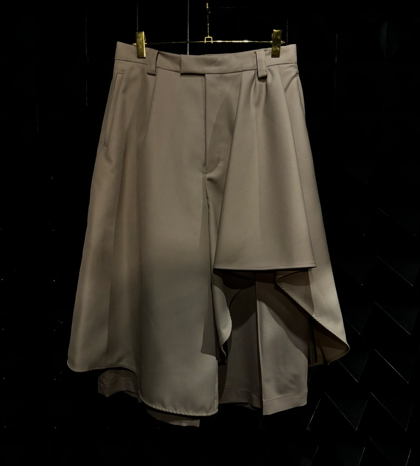 【FACETASM 25AW,】Layered Frill Pants/Beige