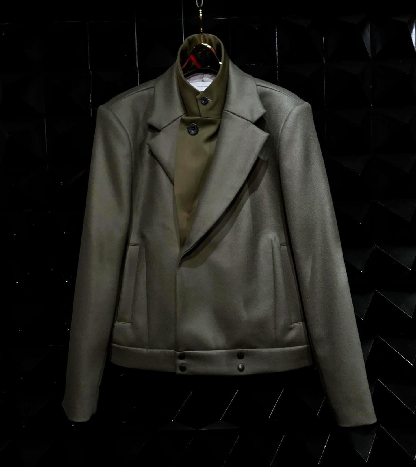 【FACETASM 25AW,】DOUBLE LAYERED WORSTED JACKET/Khaki