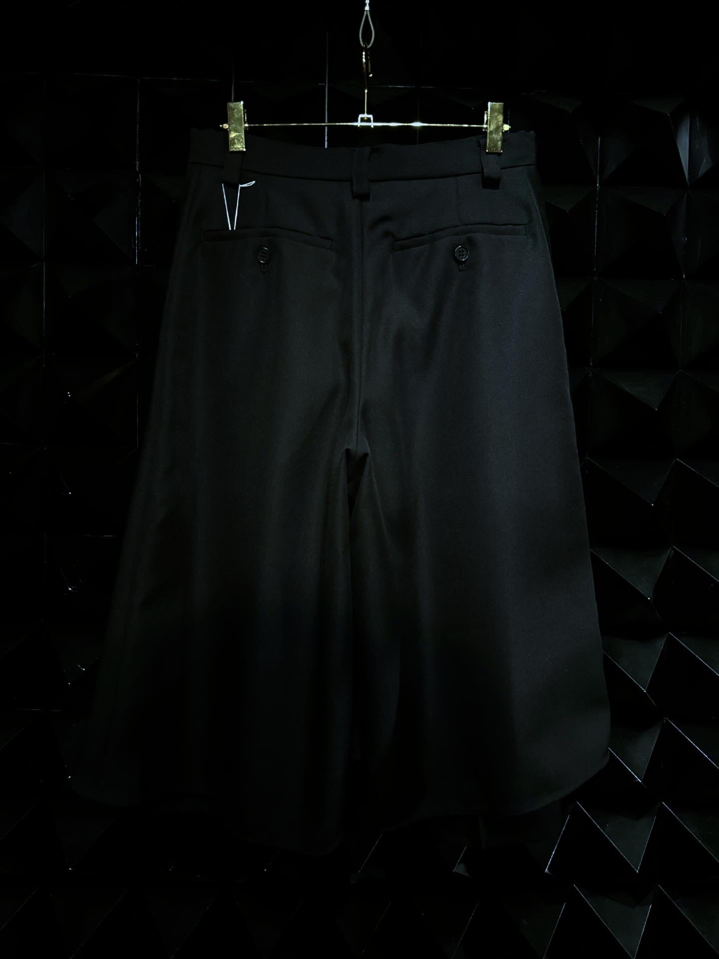 【FACETASM 25AW,】Layered Frill Pants/Black