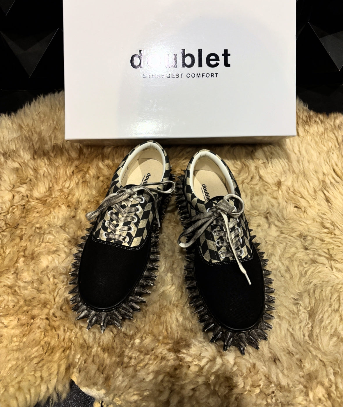 doublet 26SS,】DIRTY SPIKE CANVAS SNEAKER – 彼岸