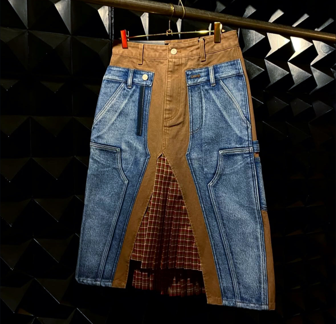 【Andersson Bell 26SS,】CARPENTER DECONSTRUCTED PLEATS SKIRT