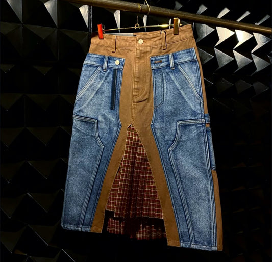 【Andersson Bell 26SS,】CARPENTER DECONSTRUCTED PLEATS SKIRT