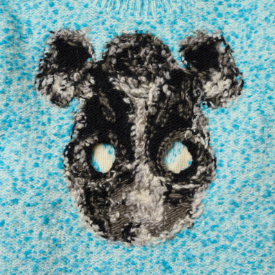 【doublet 26AW,】 
ACTING GAS MASK KNIT PUL
LOVER BLUE