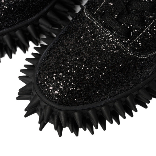 【doublet 26AW,】 GLITTER SPIKE SNEAKER/ BLACK