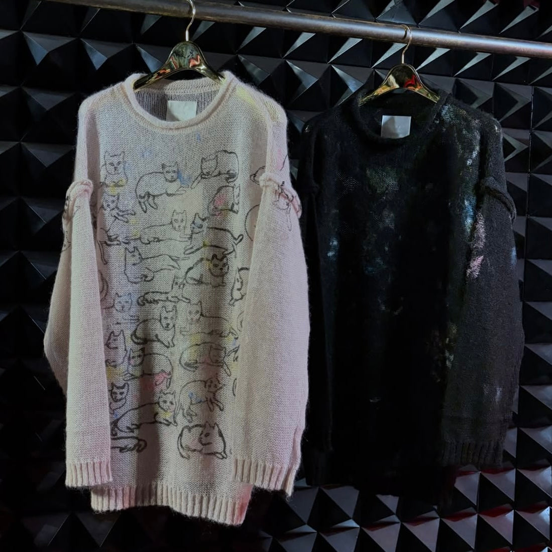 【BASE MARK 26AW,】SIMEON FARRA ×Knit  Ppullover / BLACK