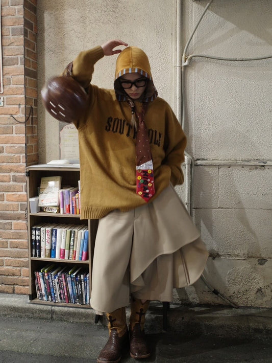 【FACETASM 25AW,】Layered Frill Pants/Beige
