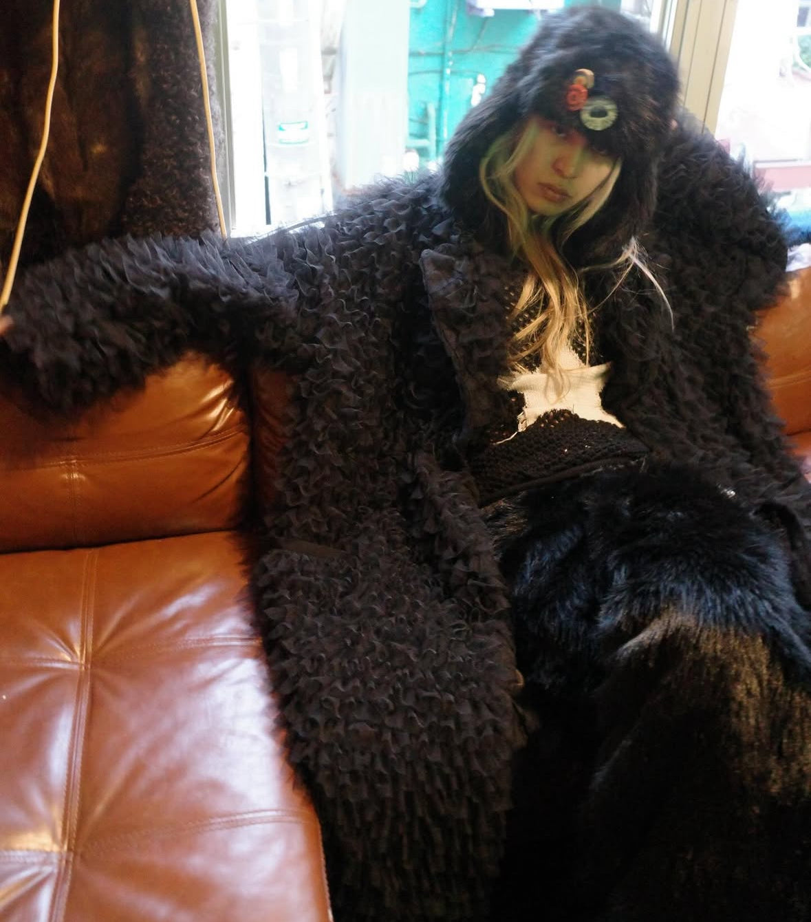 【el conductorH 25AW,】FRILL DOUBLE BREASTED COAT