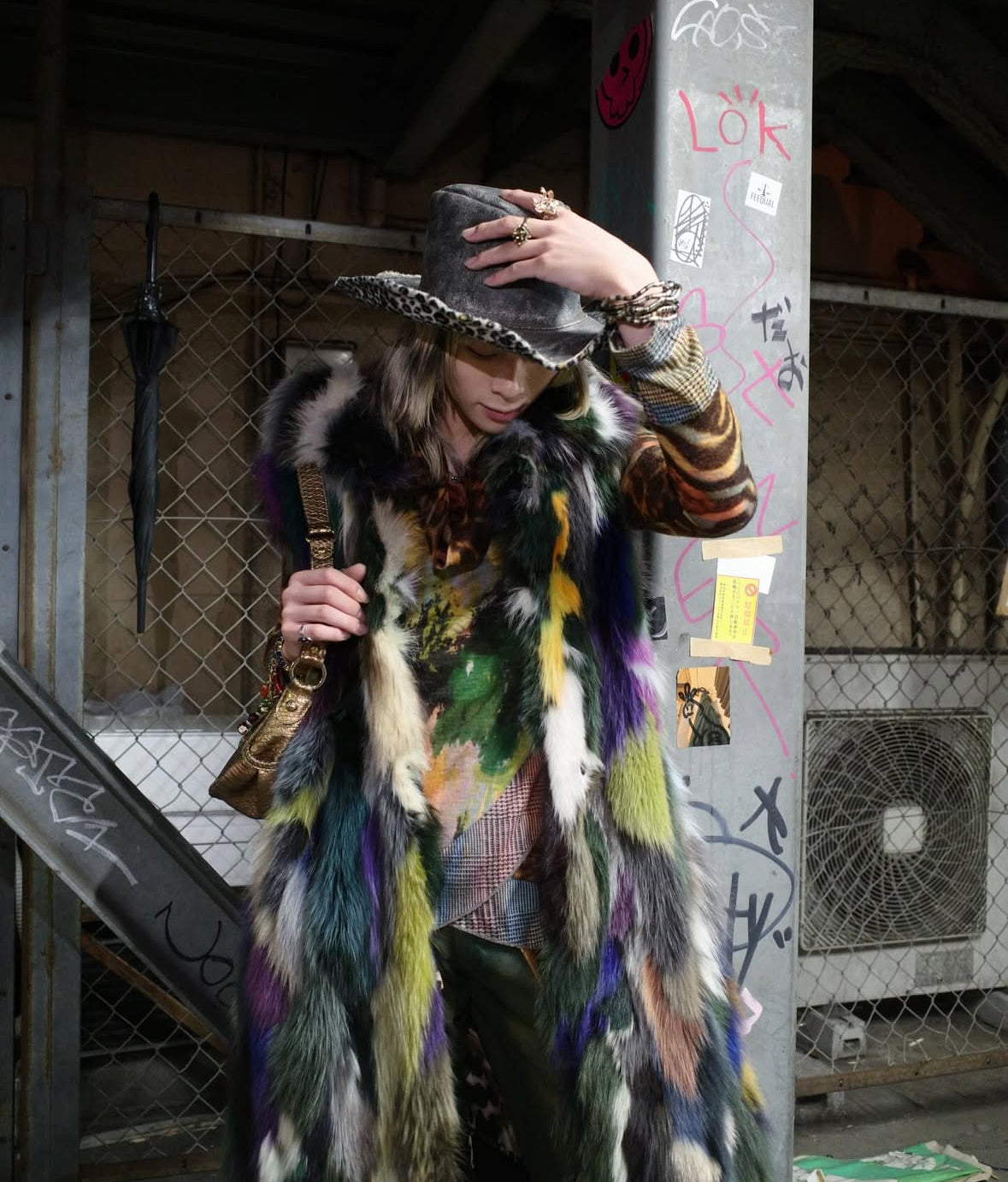 【ASATO】REAL FOX FUR LONG VEST