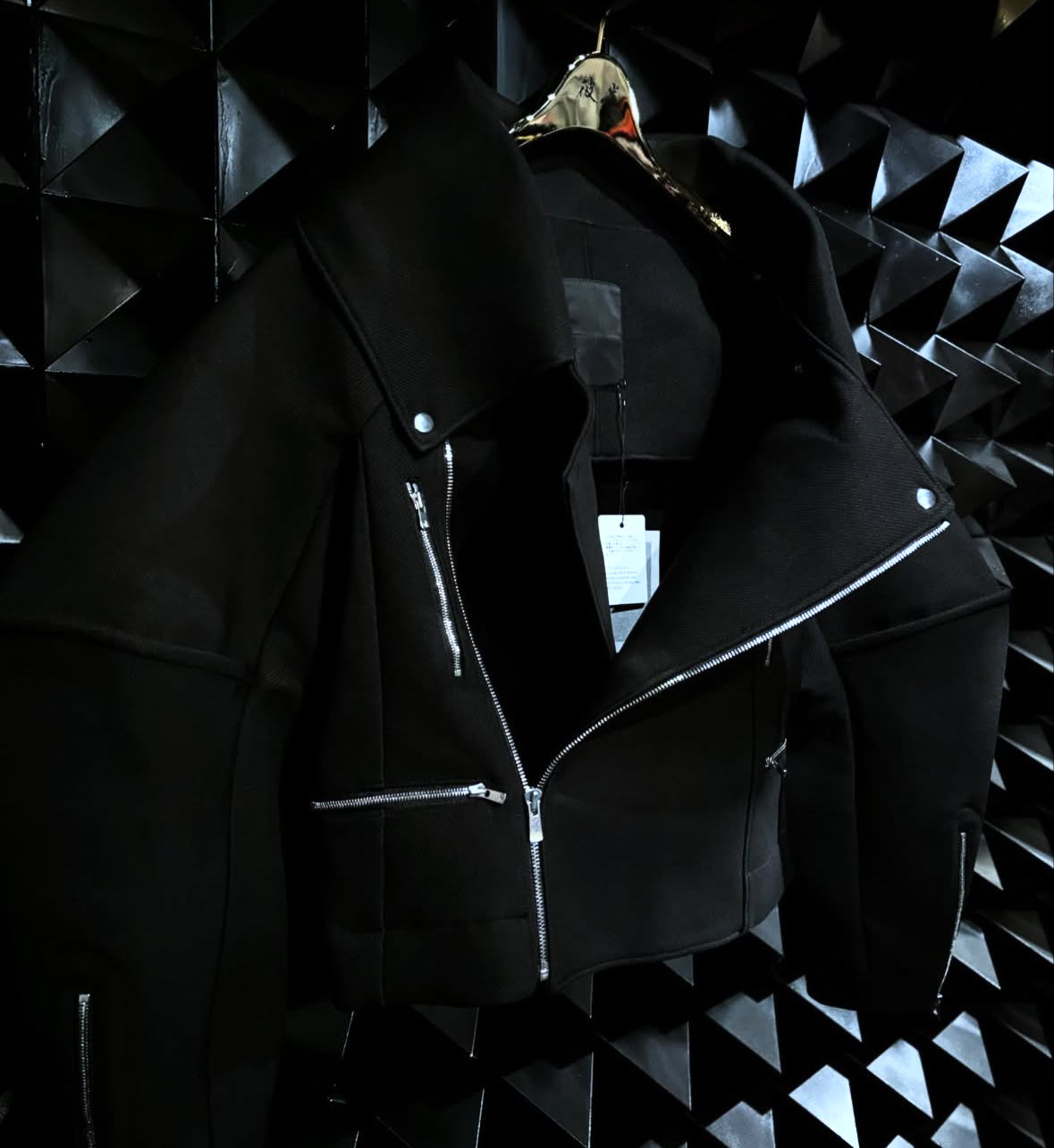 【divka 25aw,】Bonotto SCUBA Double Cloth Riders Jacket