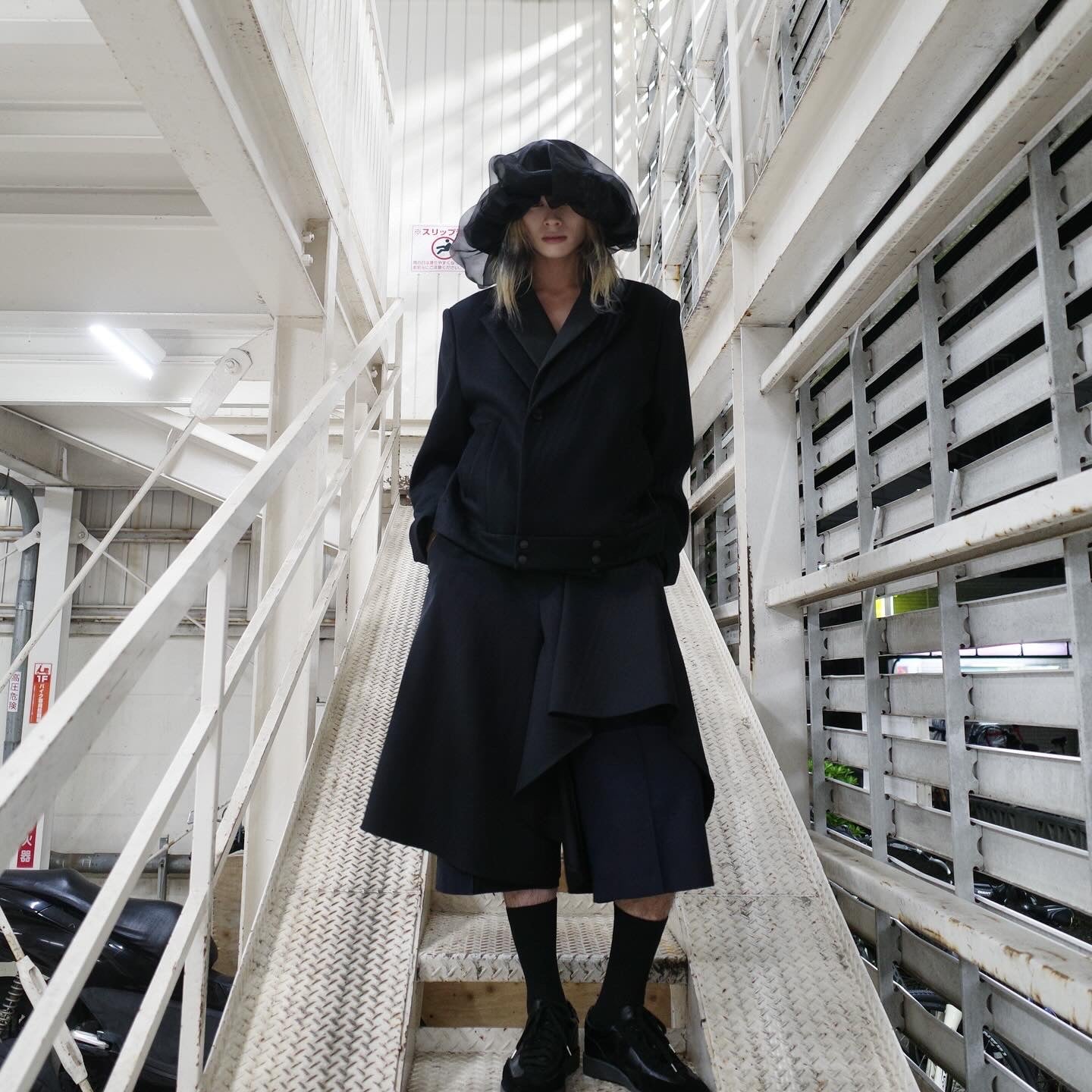 【FACETASM 25AW,】DOUBLE LAYERED WORSTED JACKET/Black