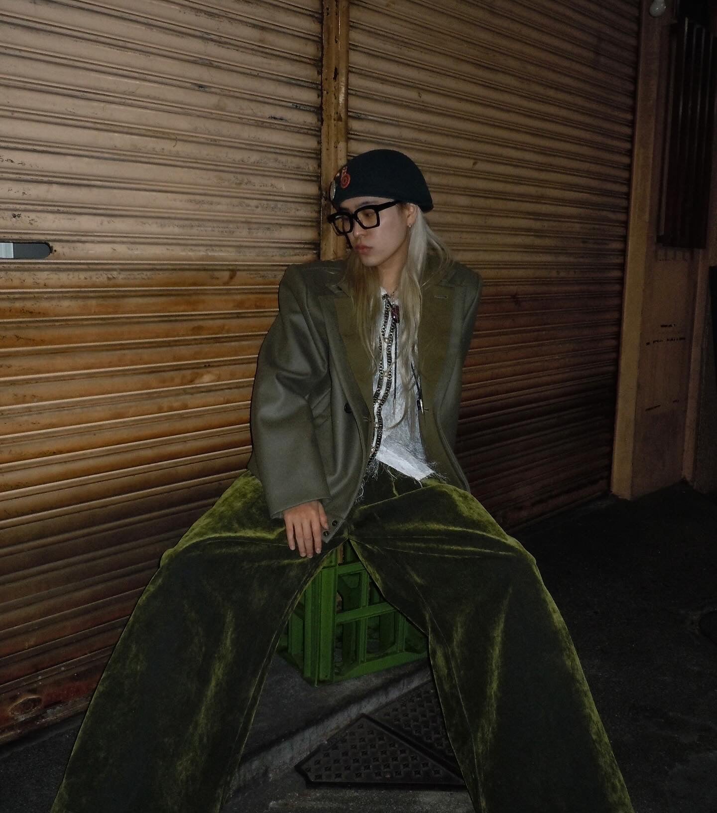 【FACETASM 25AW,】DOUBLE LAYERED WORSTED JACKET/Khaki