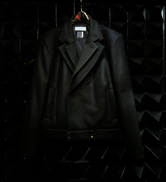 【FACETASM 25AW,】DOUBLE LAYERED WORSTED JACKET/Black