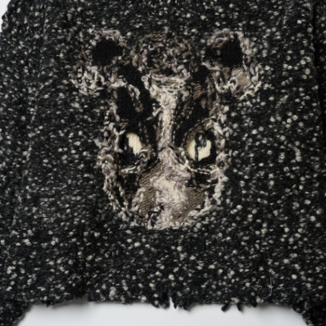 【doublet 26AW,】 
ACTING GAS MASK KNIT PUL
LOVER CHARCOAL